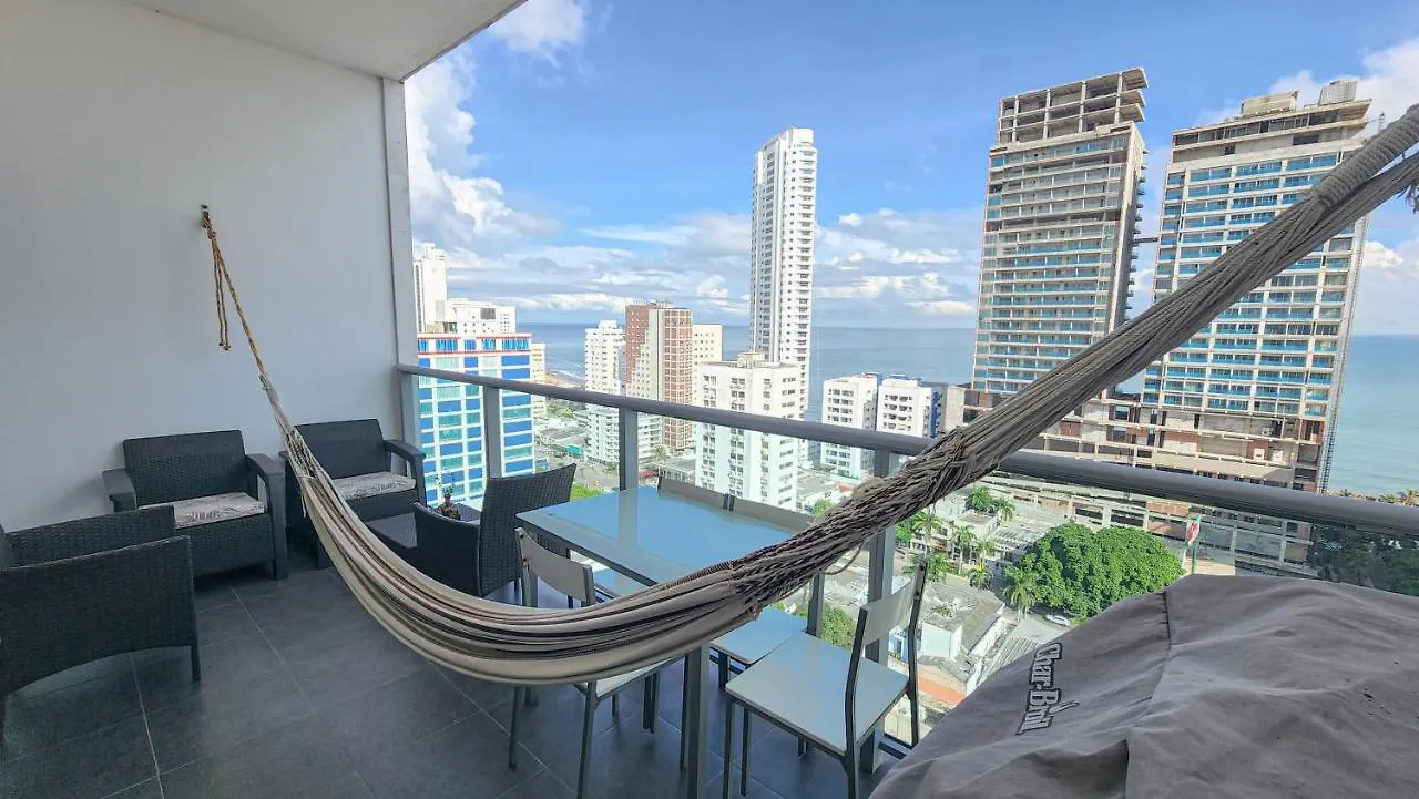 Apartamento Piso 18 Vista Al Mar En Cartagena Διαμέρισμα