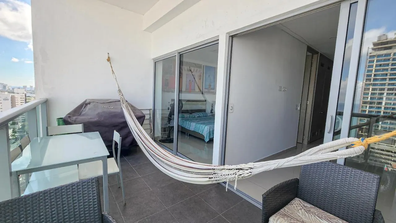 Apartamento Piso 18 Vista Al Mar En Cartagena