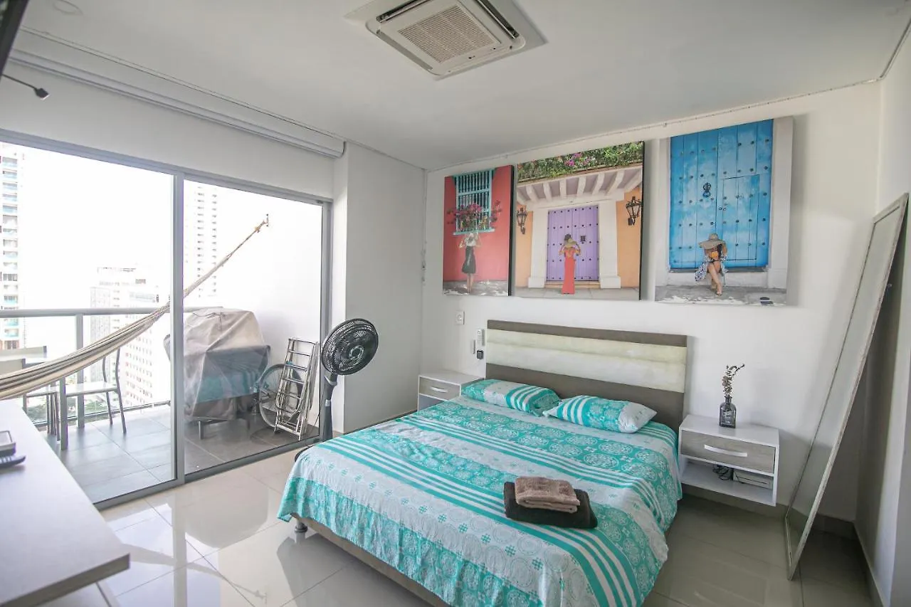 Apartamento Piso 18 Vista Al Mar En Cartagena 0*,