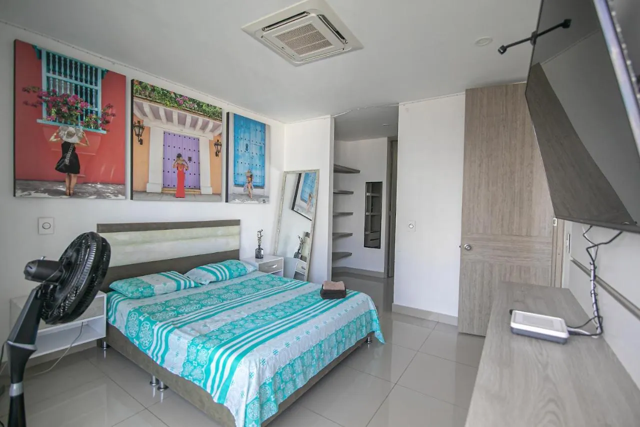 Apartamento Piso 18 Vista Al Mar En Cartagena
