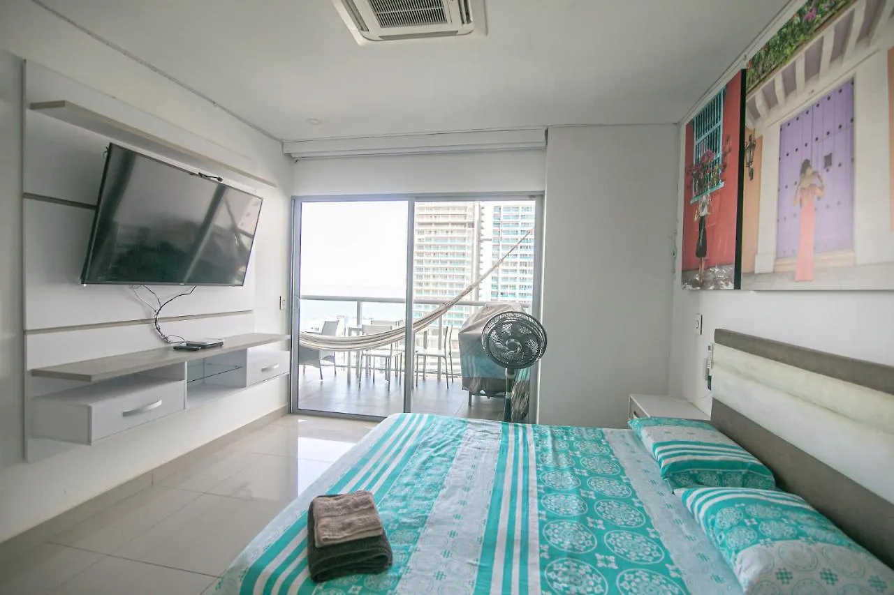 Apartamento Piso 18 Vista Al Mar En Cartagena 0*,  Colombia